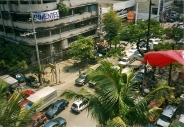 Taken from the hotel rooftop terrace - central Manila circa 1998.