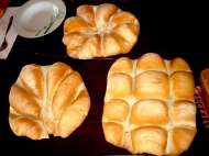 Freshly baked Sardinian Bread